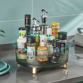 Kitchen Rotating Spice Rack Shelf Seasoning Household Multi-functional Storage Turntable Supplies - VB059-green