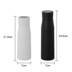 UV Sterilizing Self Cleaning Purifier Water Bottle Insulated LED Temperature Display Flask Bottle - White