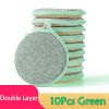 5/10pcs; Double Side Dishwashing Sponge Pan Pot Dish Wash Sponges Household Cleaning Tools Kitchen Tableware Dish Washing Brush - 10Pcs Green