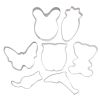 7 Pcs Cat Cookie Cutters Butterfly DIY Biscuit Mold Rabbit Sugarcraft Cake Cookies Cupcake Decorating Tool - Default