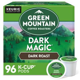 Green Mountain Coffee Dark Magic, Single Serve Keurig K-Cup pods, Dark Roast, 96 Count - Green Mountain Coffee