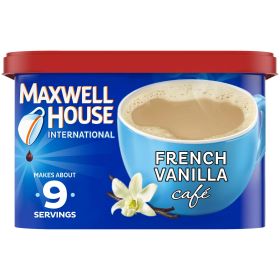 Maxwell House International French Vanilla Cafe Beverage Mix, 8.4 oz Canister - Maxwell House