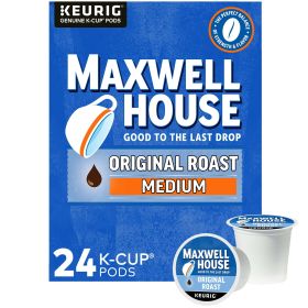 Maxwell House Original Roast Ground Coffee K-Cup Pods, Caffeinated, 24 ct, 8.3 oz Box - Maxwell House