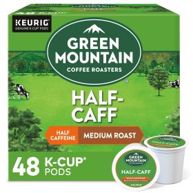 Green Mountain Coffee Half Caff Keurig Single-Serve K-Cup pods, Medium Roast Coffee, 48 Count - Green Mountain Coffee