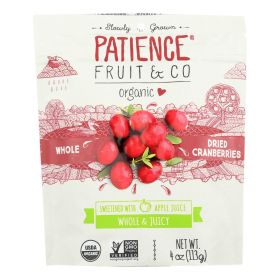 Patience Fruit And Co Whole Cranberries - Dried - Case Of 8 - 4 Oz - Default