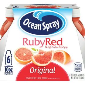 Ocean Spray Ruby Red Grapefruit Juice Drink, 10 fl oz, 6 Count - Ocean Spray