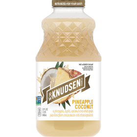 R.W. Knudsen Family Pineapple Coconut Juice Blend, 32 oz, Glass Bottle - R.W. Knudsen Family