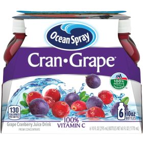 Ocean Spray Cran- Grape Juice Drink 10 fl oz, 6 Count - Ocean Spray