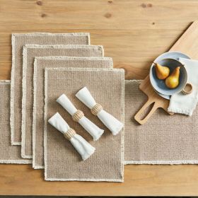 Better Homes & Gardens Fringe Cotton Rich 13-Piece Table Runner Dining Set, Camel - Better Homes & Gardens