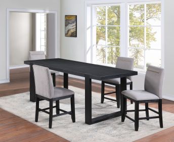 Yves - 5 Piece Counter Height Dining Set - Black - as Pic