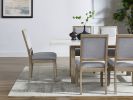 Carena - 5 Piece Dining Set With Rectangular Table - Light Brown - as Pic