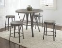 Portland - 5 Piece Dining Set - Black - as Pic