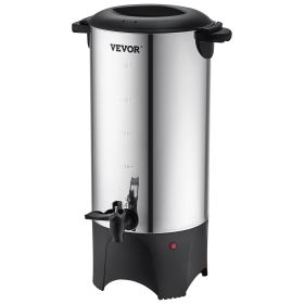 VEVOR Commercial Coffee Urn 50 Cup Stainless Steel Coffee Dispenser Fast Brew - Default