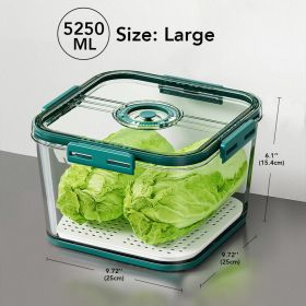 Fridge Timer Control Storage Containers - green