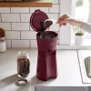 Iced Coffee Maker with 22oz Reusable Tumbler and Coffee Filter - Burgundy