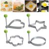 Stainless Steel 5 pc Egg and Pancake Mold Set - One Size