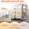 VEVOR 3-Tier Commercial Food Warmer Countertop Pizza Cabinet with Water Tray - Default