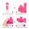 Fruit Infuser Water Bottle 32OZ Juice Shaker Sport w/ Flip Top Lid Anti-Slip Grips For Office Home Sport Running Walking Hiking - pink