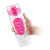 Fruit Infuser Water Bottle 32OZ Juice Shaker Sport w/ Flip Top Lid Anti-Slip Grips For Office Home Sport Running Walking Hiking - pink