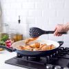 Rio 13.5" Ceramic Nonstick Great Big Frypan with Helper Handle Black - Black