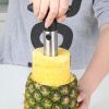 Pineapple Slicer Peeler Cutter Parer Knife Stainless Steel Kitchen Fruit Tools Cooking Tools kitchen accessories kitchen gadgets - Black