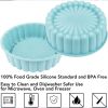 Silicone Round Pan Charlotte Cakes Baking Pan Sponge Flan Mold Strawberry Shortcake Baking Pan Kitchen Silicone Moulds - Green