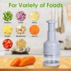 Manual Food Chopper Vegetable Chopper Dicer Garlic Mincer Onion Cutter Salad Press Chopper Hand Nut Chopper - Food Chopper