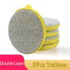 5/10pcs; Double Side Dishwashing Sponge Pan Pot Dish Wash Sponges Household Cleaning Tools Kitchen Tableware Dish Washing Brush - 10Pcs Green