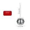 1pc 304 Stainless Steel Seasoning Ball; Thickened Ball Tea Strainer; Spice Filter; Kitchen Gadget - 304 Seasoning Ball - Medium