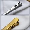 Two-in-one Stainless Steel Coffee Spoon Sealing Clip Kitchen Gold Accessories Recipient Cafe Expresso Cucharilla Decoration - golden