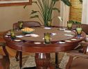 Tournament - 5 Piece Dining Or Game Table Set - Brown - as Pic