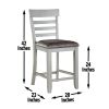 Hyland - 7 Piece Dining Set - Pearl Silver - as Pic