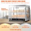 VEVOR 2-Tier Commercial Food Warmer Countertop Pizza Cabinet with Water Tray - Default