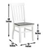 Caylie - 5 Piece Dining Set - White - as Pic