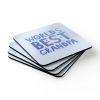 World's Best Grandpa Coaster Set (4 PCS) - One Size