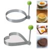 Stainless Steel 5 pc Egg and Pancake Mold Set - One Size