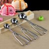 1pc Stainless Steel Ice Cream Ball Scoop Fruit Scoop - B-5cm