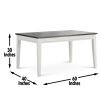 Caylie - 5 Piece Dining Set - White - as Pic