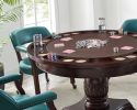 Tournament - 5 Piece Dining Or Game Table Set - Brown - as Pic